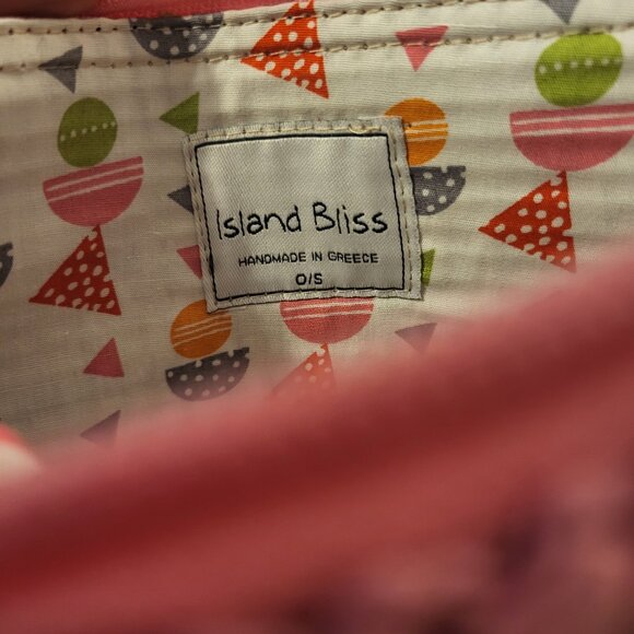 ISLAND BLISS HANDMADE IN GREECE CROCHET PINK EVIL EYE PURSE Clutch With Tassel - Picture 4 of 7